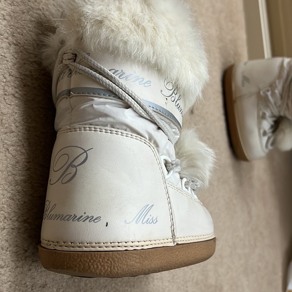 Miss Bluemarin kids boots girls baby ski snow winter furr